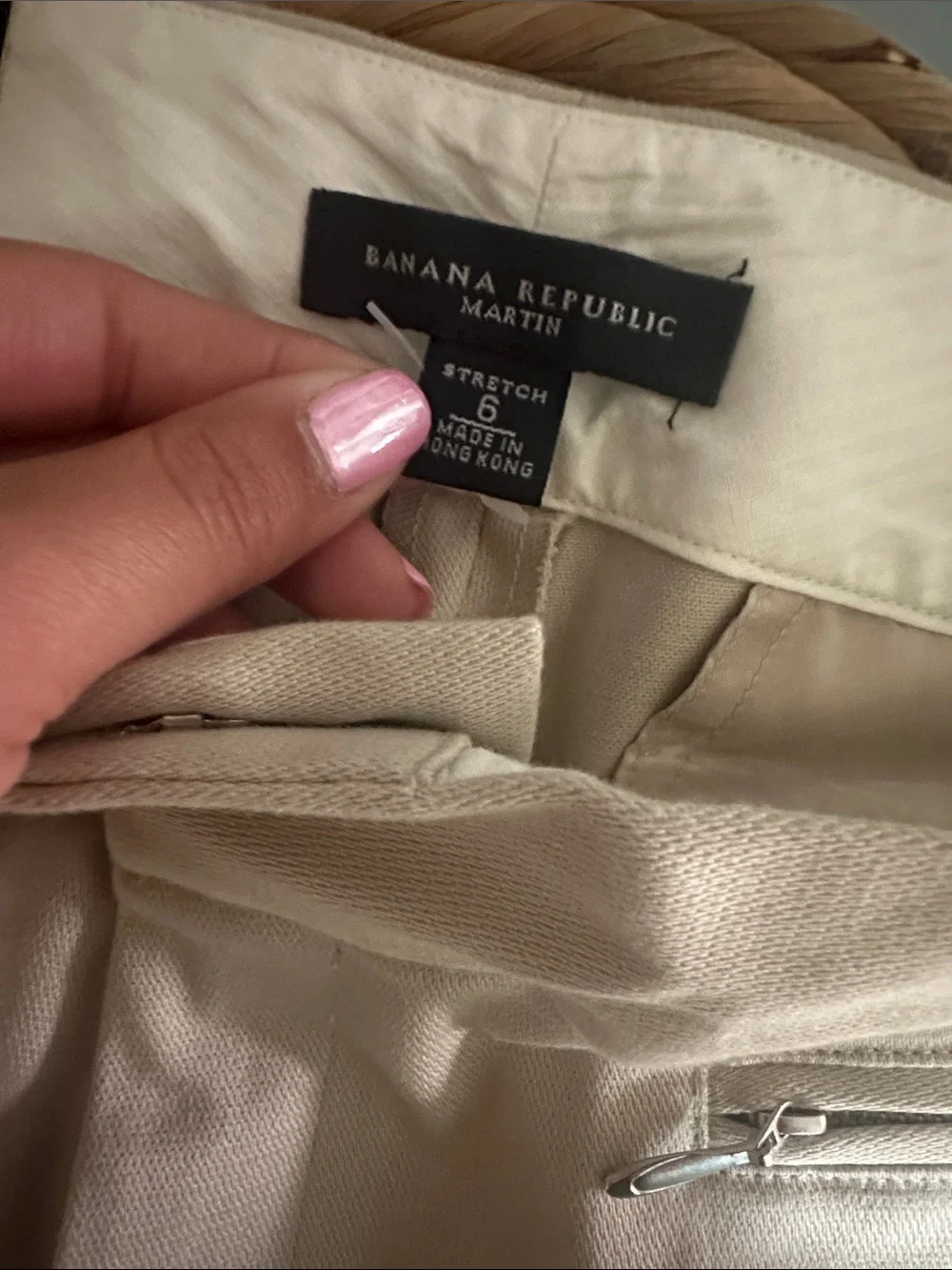 Banana Republic Martin Fit Khaki Pants NWT Women’s 6 Cotton Stretch Workwear